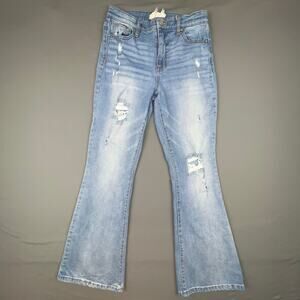 Altar’d State Galveston Bootcut Jeans Distressed Flare Mid Rise Women 27